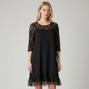 PAISLEY VINE ladies new with tag size large cocktail dress black lace